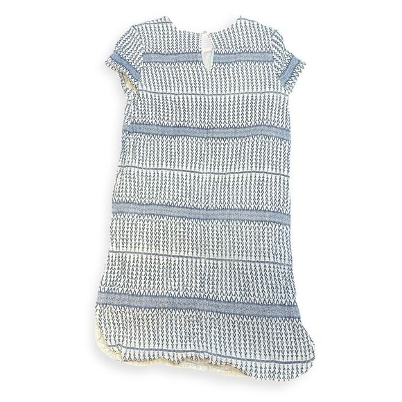 dRA LOS ANGELES Women’s Cream & Navy Textured Short Sleeve Shift Dress Size XS - Picture 2 of 6